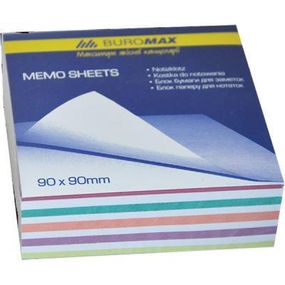 Бумага для заметок Buromax Zebra JOBMAX 90х90х30мм, unglued (BM.2257) - Топ Продаж!