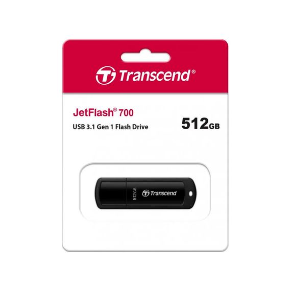 USB флеш накопичувач Transcend 512GB JetFlash 700 USB 3.1 (TS512GJF700) | Зображення 3