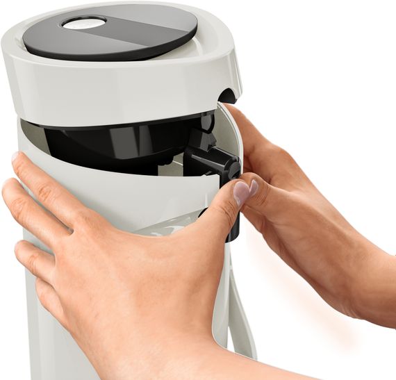 Термос Tefal Ponza Pump, 1.9л, пластик, скло, білий (K3140214) | Зображення 3