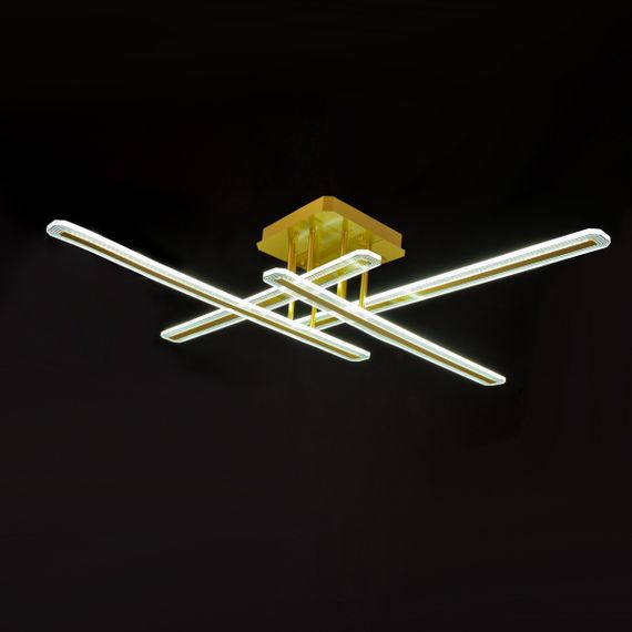 Люстра потолочная в спальню LED 80W WW+NW+CW G (BR-01 664C/4) | Зображення 2