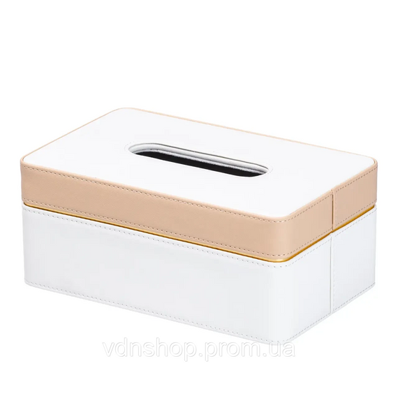 Салфетница из эко кожи 21.5х14х9 см органайзер для салфеток на стол HP-3-209