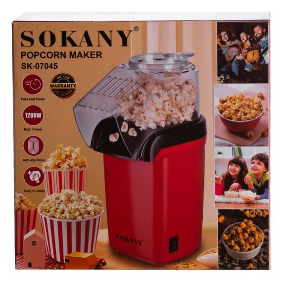 Машинка для попкорну Sokany SK-07045 — домашній кінотеатр за 2 хвилини! 🍿 | Зображення 8