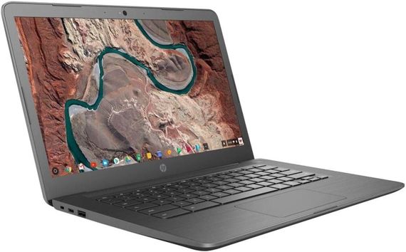 Ультрабук HP Chromebook 14 / 14" (1366x768) TN / Intel Celeron N3350 (2 ядра по 1.1 - 2.4 GHz) / 2 GB DDR3 / 32 GB SSD / Intel HD Graphics 500 / WebCam / ChromeOS б/у | Зображення 2