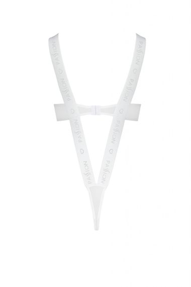 Боді з відкритими грудьми KYOUKA BODY white S/M - Passion Sex Aura | Зображення 2