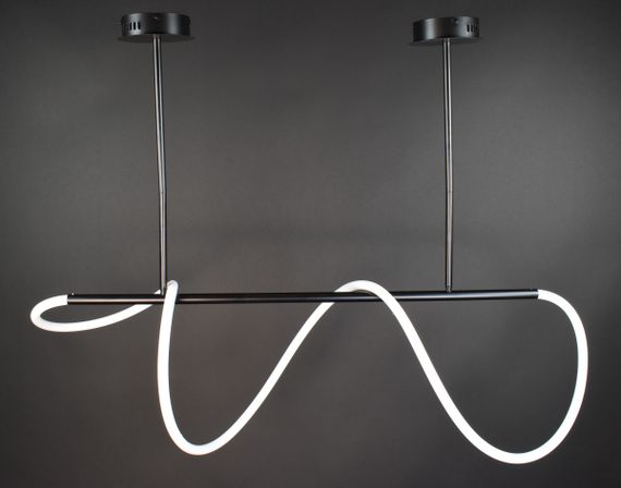 Люстра світлодіодна стельова LED світильник для квартири на стелю лед 27738 Чорний 54-84х35х150 см. | Зображення 3