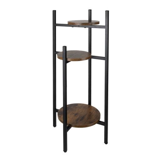 Металлическая подставка для цветов «Лофт» 3-х уровневая RUHHY – стиль и надежность в одном решении! 🪴 | Зображення 3