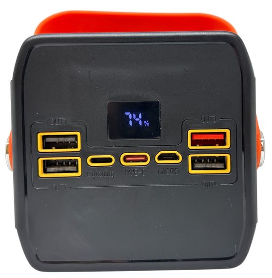 Power Bank 80000 mAh 22,5 W Tungil Y108 реальна ємність швидка зарядка QC3.0 зовнішній акумулятор з ліхтарем та дисплеєм павербанк | Зображення 1