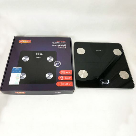 Ваги для вимірювання індексу маси тіла MAGIO, Смарт ваги з дисплеєм спортивні електронні VF-60 | Зображення 4