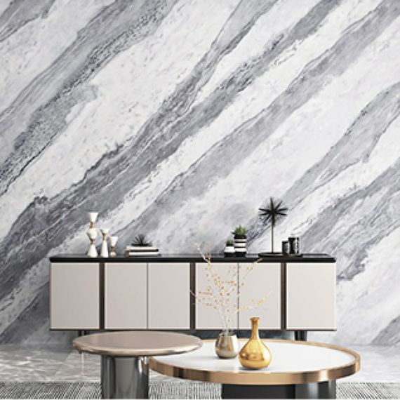 Самоклеюча вінілова плитка набір (6 рулонів) сірий мармур 3600х2800х2мм SW-00001447 | Зображення 1