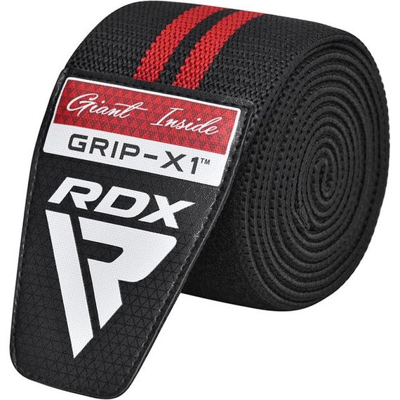 Бинты на колени RDX GYM KNEE WRAP R11 BLACK/RED | Зображення 5