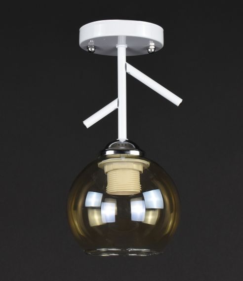 Люстра стельова на 1 лампочку 27805 Білий 26х13х13 см.