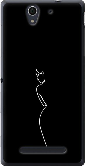Чехол на Sony Xperia C3 D2502 Силуэт1 "4590u-171-17620"