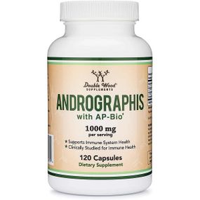 Натуральная добавка для иммунитета Double Wood Andrographis 1000 mg (2 caps per serving) 120 Caps