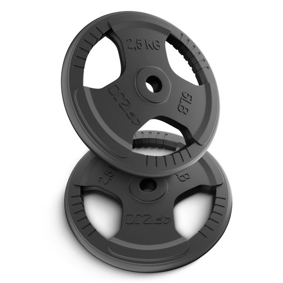 Диск металевий 4FIZJO 2 x 2.5 кг 26 мм Black (P-5905973401364) | Зображення 1