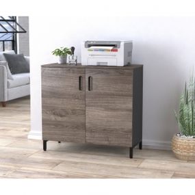 Тумба офисная Loft Design LT-900-830 антрацитдуб палена