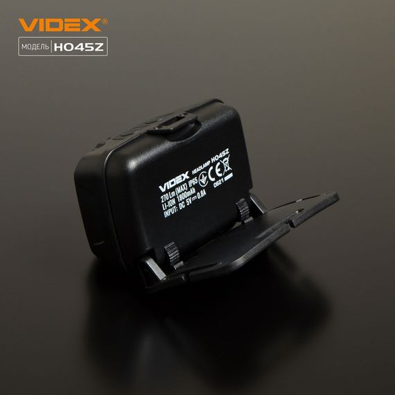 Ліхтарик LED налобний 270Lm 5000К чорний VLF-H045Z Videx | Зображення 4
