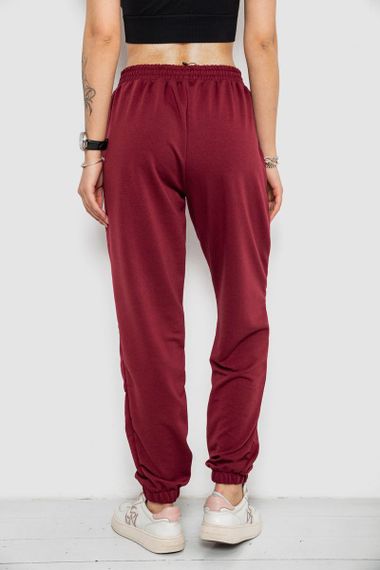 Спортивные штаны женские  -уценка, цвет бордовый, 238R347-U-21 | Зображення 3