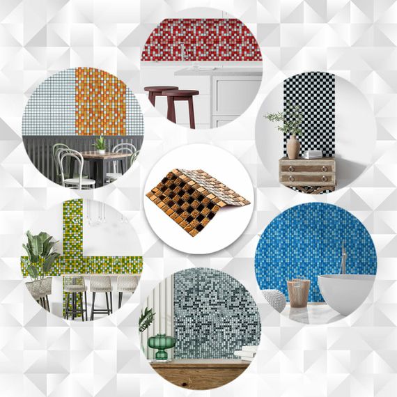 Мозаїка з декоративного скла 298х298х4,5мм SW-00002360 | Зображення 5