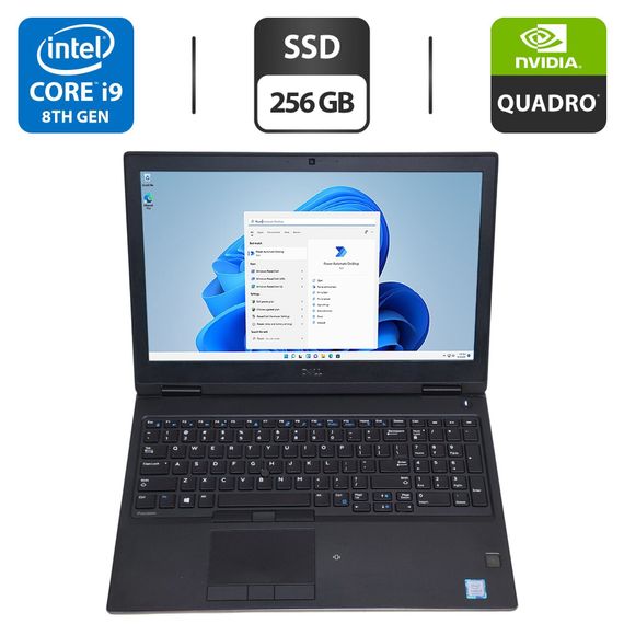 Мобильная рабочая станция Dell Precision 7530 / 15.6" (1920x1080) IPS / Intel Core i9-8950HK (6 (12) ядер по 2.9 - 4.8 GHz) / 16 GB DDR4 / 256 GB SSD / nVidia Quadro P1000, 4 GB GDDR5, 128-bit / WebCam б/у
