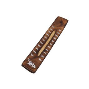 Подставка под аромапалочки из мангового дерева с выжженной отделкой Слон 5056368312847-2