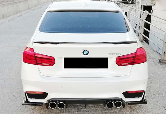 Задній дифузор DPT V-1 (для M3, чорний глянць) для BMW 3 серія F-30/31/34 2012-2019 рр | Зображення 2