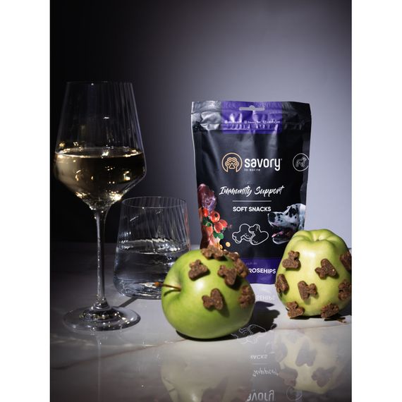 М’які ласощі Savory Immunity Duck and Rosehip для дорослих собак усіх порід для зміцнення імунітету з качкою та шипшиною 200 | Зображення 6