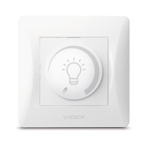 BINERA білий Вимикач диммерний 200W Videx