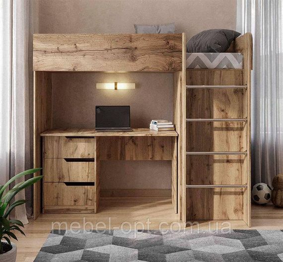 Детская кровать-комната чердак Bed Room 3 цвет Дуб Тахо, выбор цвета корпуса и фасадов | Зображення 8