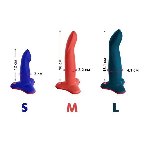 Фаллоимитатор Fun Factory LIMBA FLEX S, синий, гибкий, с эффектом памяти, подходит для точки G | Зображення 9