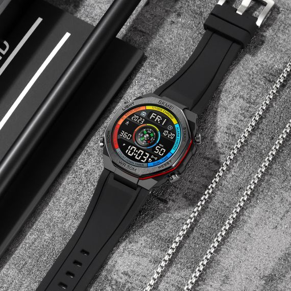 Чоловічий годинник Skmei 2209CLRD Colorful-Red | Зображення 3