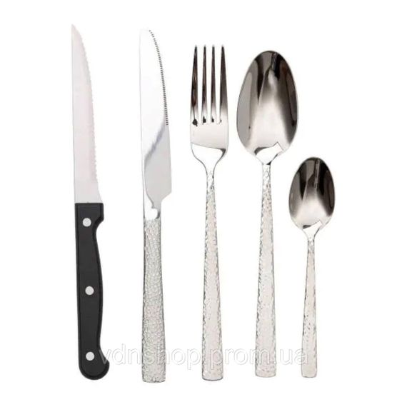 Набор столовых приборов в футляре на 6 персон столовый набор 30 предметов в футляре Серебро HP-20-27