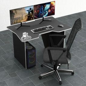 Стол компьютерный Comfy-Home Rasin RS-8 черный черныйбелый