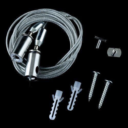 Комплект SR-U для підвісного кріплення профілю (трос 1м + кліпси по 2шт.) | Зображення 2