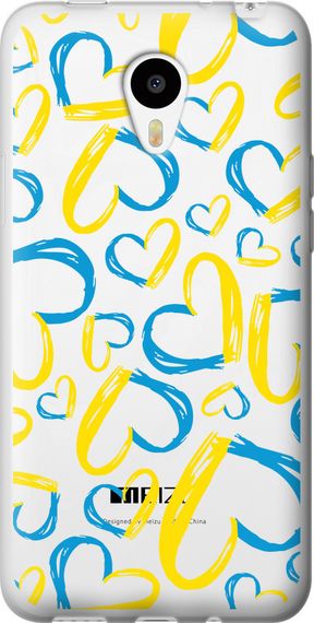 Чехол на Meizu M1/M1 mini Сердца UA "5292u-188-17620"