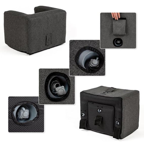 Надувне крісло Сіре SW-00002292 | Зображення 3