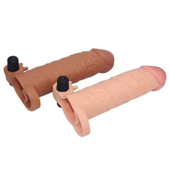 Вібронасадка на член Pleasure X-Tender Vibrating Penis Sleeve #1 Sex Aura | Зображення 5