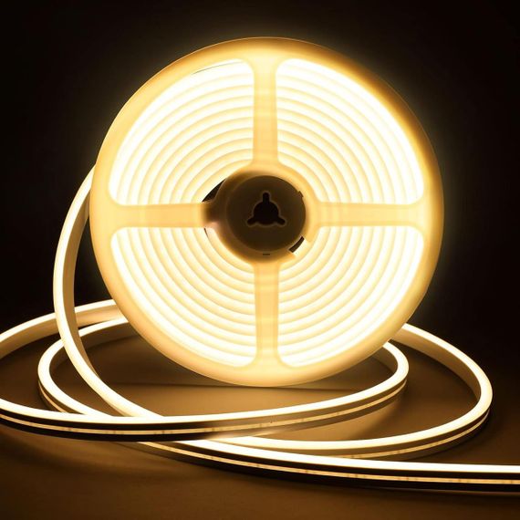 Світлодіодна стрічка, 600 світлодіодів, Теплий білий колір, водонепроникність IP65 12 В, 5 m.