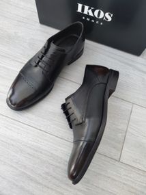 Коричневые туфли дерби Ikos 42 размер