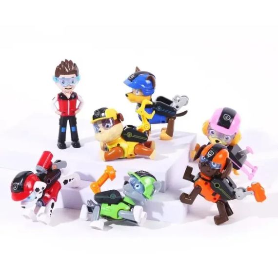 Набор фигурок из мультика Щенячий патруль 6050A 7 персонажей | Зображення 7