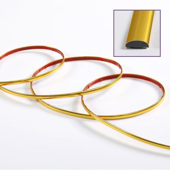 D-образный молдинг 3m*8mm*4mm ЗОЛОТО (D) SW-00001551 | Зображення 1