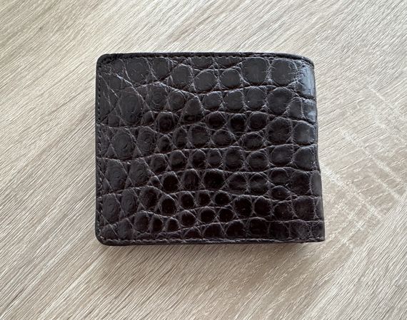 Гаманець портмоне чоловічий зі шкіри крокодила коричневий Ekzotic leather (cw34_6) | Зображення 1