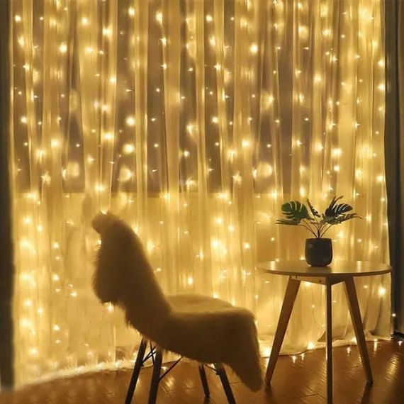 Гірлянда штора 3x3м 280LED 220V Тепле світло