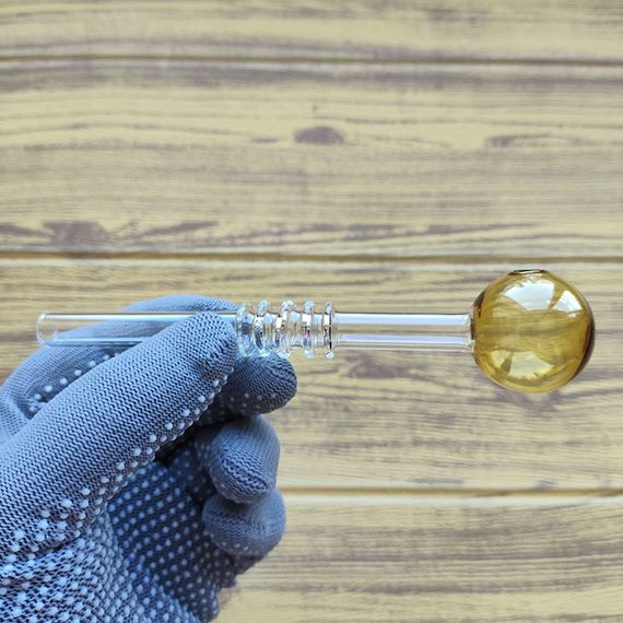 Стеклянная трубка Corrug Oil Orange | Зображення 1