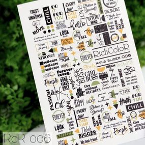 Рифленый слайдер RichColor 006 на водяной основе (6.5x9.5см)