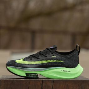Кросівки весна-літо Nike Air Zoom Alphafly  текстиль Чорний Синій Зелений