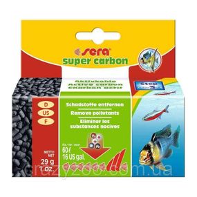 Наповнювач для фільтра Sera Super Carbon вугільний 29 г на 60 л