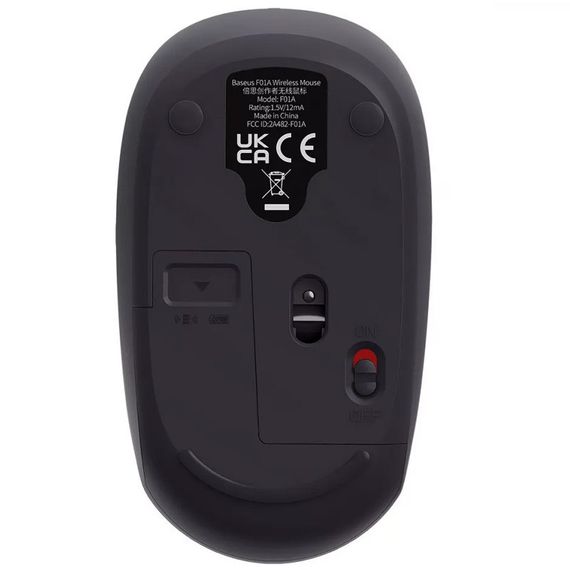 Мышь беспроводная Baseus F01A (B01055504411-0) Gray | Зображення 4