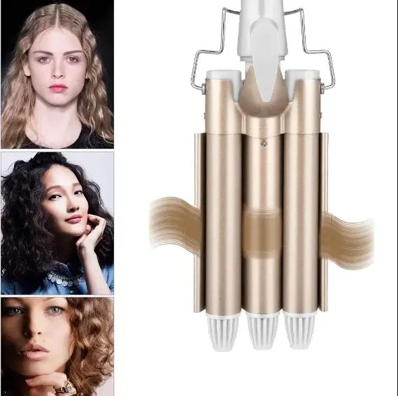 Тройная плойка для волос Kemei 1010 | Зображення 3