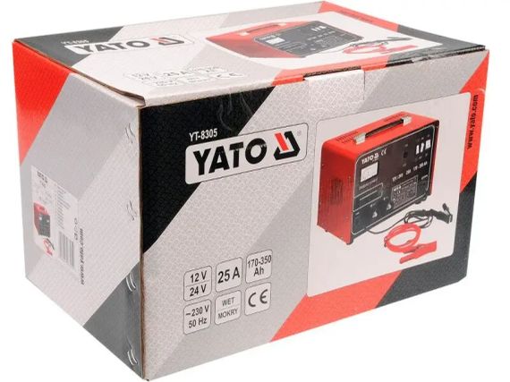 Зарядний пристрій для автомобільних акумуляторів YATO YT-8305 | Зображення 1