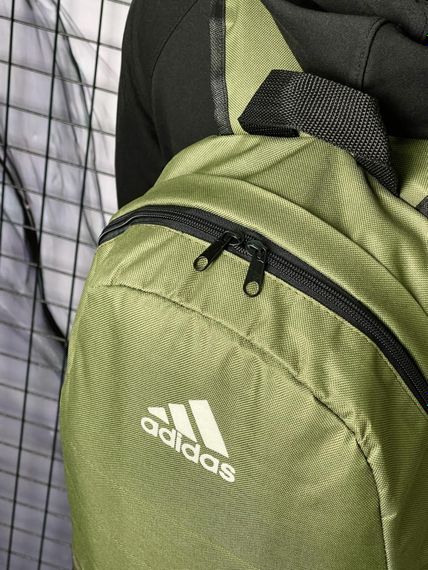 Рюкзак Матрас Хакі Adidas (біле лого) | Зображення 5